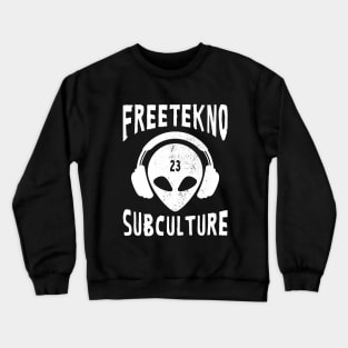 Freetekno Subculture Tekkno 23 Crewneck Sweatshirt
